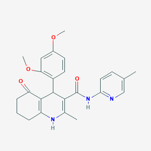 4-(2,4-Dimethoxyphenyl)-2-methyl-N-(5-methyl-2-pyridinyl)-5-oxo-1,4,5,6,7,8-hexahydro-3-quinolinecarboxamide