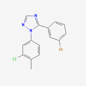 5-(3-Bromophenyl)-1-(3-chloro-4-methylphenyl)-1,2,4-triazole