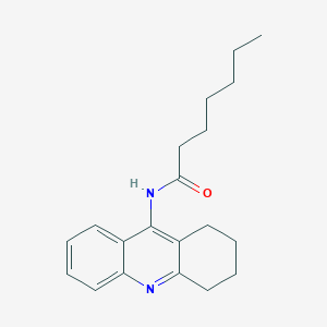 N-(1,2,3,4-tetrahydroacridin-9-yl)heptanamide