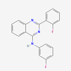 2-(2-fluorophenyl)-N-(3-fluorophenyl)quinazolin-4-amine