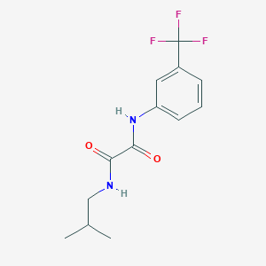 molecular formula C13H15F3N2O2 B11645801 N-(2-methylpropyl)-N'-[3-(trifluoromethyl)phenyl]ethanediamide 