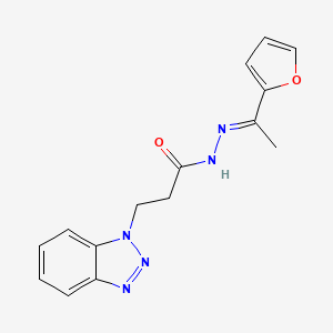 3-(1H-1,2,3-Benzotriazol-1-YL)-N'-(1-(2-furyl)ethylidene)propanohydrazide