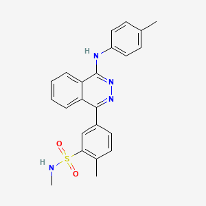 N,2-dimethyl-5-{4-[(4-methylphenyl)amino]phthalazin-1-yl}benzenesulfonamide