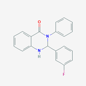 2-(3-fluorophenyl)-3-phenyl-2,3-dihydroquinazolin-4(1H)-one