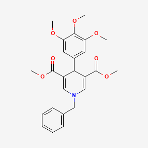 Dimethyl 1-benzyl-4-(3,4,5-trimethoxyphenyl)-1,4-dihydropyridine-3,5-dicarboxylate