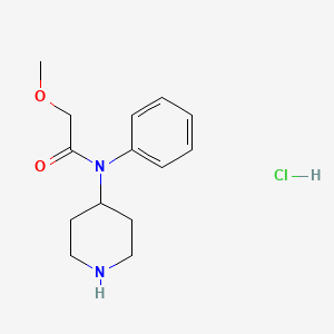 molecular formula C14H21ClN2O2 B1164611 甲氧基乙酰去甲芬太尼（盐酸盐） CAS No. 101365-59-7