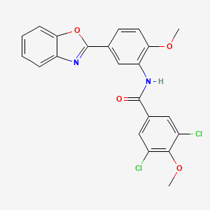 N-[5-(1,3-benzoxazol-2-yl)-2-methoxyphenyl]-3,5-dichloro-4-methoxybenzamide