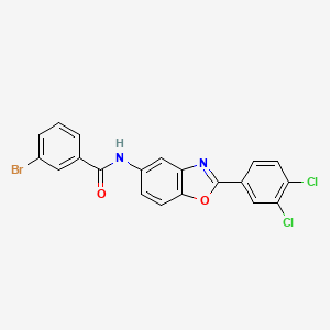 3-bromo-N-[2-(3,4-dichlorophenyl)-1,3-benzoxazol-5-yl]benzamide