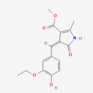 methyl (4Z)-4-[(3-ethoxy-4-hydroxyphenyl)methylidene]-2-methyl-5-oxo-4,5-dihydro-1H-pyrrole-3-carboxylate