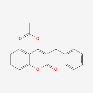 3-benzyl-2-oxo-2H-chromen-4-yl acetate