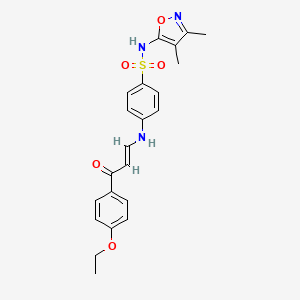 N-(3,4-dimethyl-1,2-oxazol-5-yl)-4-{[(1E)-3-(4-ethoxyphenyl)-3-oxoprop-1-en-1-yl]amino}benzenesulfonamide