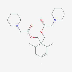 (2,4,6-Trimethylcyclohex-3-ene-1,1-diyl)dimethanediyl bis(piperidin-1-ylacetate)