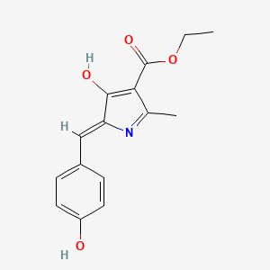 ethyl (5Z)-5-(4-hydroxybenzylidene)-2-methyl-4-oxo-4,5-dihydro-1H-pyrrole-3-carboxylate