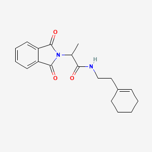 N-(2-cyclohex-1-en-1-ylethyl)-2-(1,3-dioxo-1,3-dihydro-2H-isoindol-2-yl)propanamide