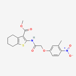 Methyl 2-{[(3-methyl-4-nitrophenoxy)acetyl]amino}-4,5,6,7-tetrahydro-1-benzothiophene-3-carboxylate