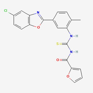 N-{[5-(5-chloro-1,3-benzoxazol-2-yl)-2-methylphenyl]carbamothioyl}furan-2-carboxamide