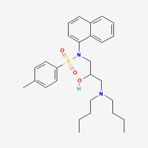 N-[3-(dibutylamino)-2-hydroxypropyl]-4-methyl-N-(naphthalen-1-yl)benzenesulfonamide