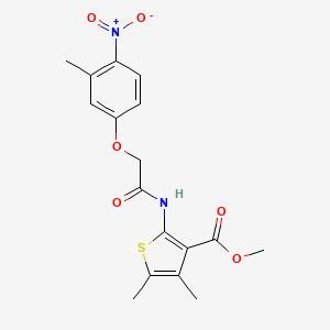 Methyl 4,5-dimethyl-2-{[(3-methyl-4-nitrophenoxy)acetyl]amino}thiophene-3-carboxylate