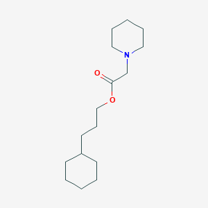 molecular formula C16H29NO2 B11646761 3-Cyclohexylpropyl piperidin-1-ylacetate 