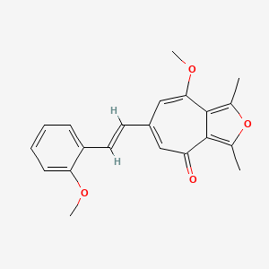 8-methoxy-6-[(E)-2-(2-methoxyphenyl)ethenyl]-1,3-dimethyl-4H-cyclohepta[c]furan-4-one