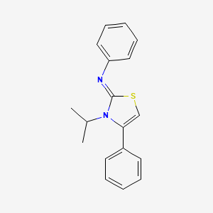 3-(Methylethyl)-4-phenyl-2-(phenylazamethylene)-1,3-thiazoline