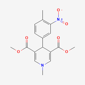 Dimethyl 1-methyl-4-(4-methyl-3-nitrophenyl)-1,4-dihydropyridine-3,5-dicarboxylate