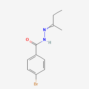 4-bromo-N'-[(2E)-butan-2-ylidene]benzohydrazide