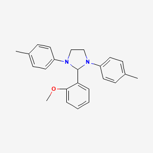 molecular formula C24H26N2O B11646974 2-(2-Methoxy-phenyl)-1,3-di-p-tolyl-imidazolidine 