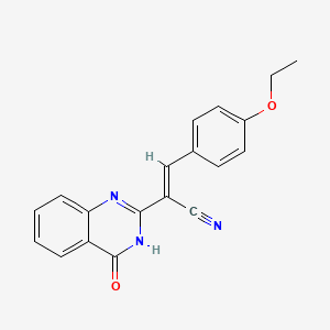 (2E)-3-(4-ethoxyphenyl)-2-(4-hydroxyquinazolin-2-yl)prop-2-enenitrile