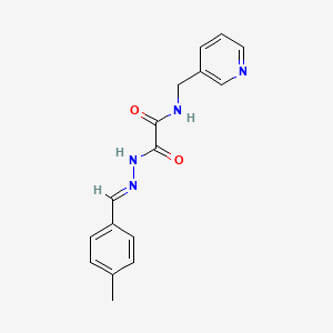 2-[(2E)-2-(4-methylbenzylidene)hydrazinyl]-2-oxo-N-(pyridin-3-ylmethyl)acetamide