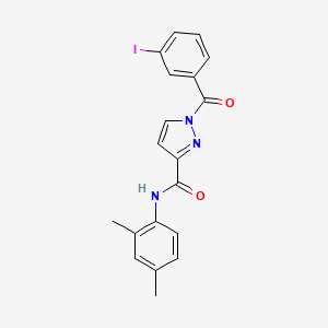 N-(2,4-dimethylphenyl)-1-(3-iodobenzoyl)-1H-pyrazole-3-carboxamide