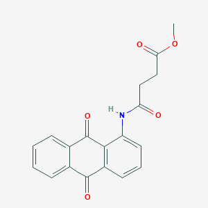 Methyl 4-[(9,10-dioxo-9,10-dihydroanthracen-1-yl)amino]-4-oxobutanoate