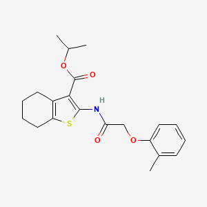 Propan-2-yl 2-{[(2-methylphenoxy)acetyl]amino}-4,5,6,7-tetrahydro-1-benzothiophene-3-carboxylate