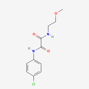 N-(4-chlorophenyl)-N'-(2-methoxyethyl)ethanediamide