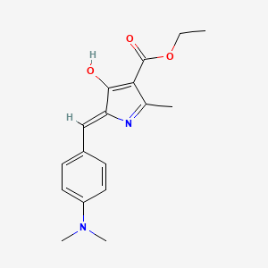 ethyl (5Z)-5-[4-(dimethylamino)benzylidene]-2-methyl-4-oxo-4,5-dihydro-1H-pyrrole-3-carboxylate