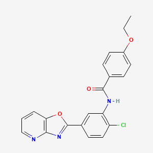 N-[2-chloro-5-([1,3]oxazolo[4,5-b]pyridin-2-yl)phenyl]-4-ethoxybenzamide