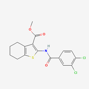 Methyl 2-{[(3,4-dichlorophenyl)carbonyl]amino}-4,5,6,7-tetrahydro-1-benzothiophene-3-carboxylate