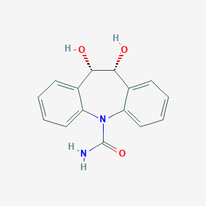molecular formula C15H14N2O3 B116473 顺式-10,11-二羟基-10,11-二氢卡马西平 CAS No. 58955-94-5