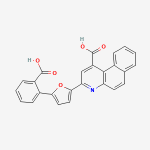 3-[5-(2-Carboxyphenyl)furan-2-yl]benzo[f]quinoline-1-carboxylic acid