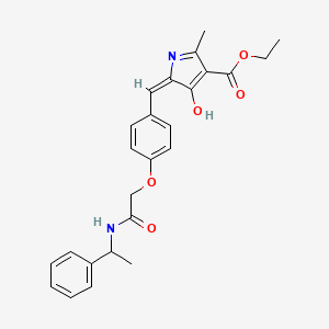 ethyl (5E)-2-methyl-4-oxo-5-(4-{2-oxo-2-[(1-phenylethyl)amino]ethoxy}benzylidene)-4,5-dihydro-1H-pyrrole-3-carboxylate