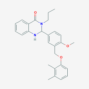 2-{3-[(2,3-dimethylphenoxy)methyl]-4-methoxyphenyl}-3-propyl-2,3-dihydroquinazolin-4(1H)-one