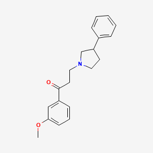 1-(3-Methoxyphenyl)-3-(3-phenylpyrrolidin-1-yl)propan-1-one