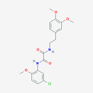 molecular formula C19H21ClN2O5 B11647647 N-(5-chloro-2-methoxyphenyl)-N'-[2-(3,4-dimethoxyphenyl)ethyl]ethanediamide 