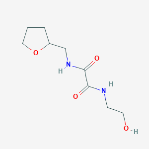 molecular formula C9H16N2O4 B11647654 N-(2-hydroxyethyl)-N'-(tetrahydrofuran-2-ylmethyl)ethanediamide 