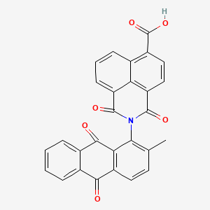 2-(2-methyl-9,10-dioxo-9,10-dihydroanthracen-1-yl)-1,3-dioxo-2,3-dihydro-1H-benzo[de]isoquinoline-6-carboxylic acid