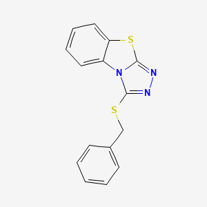 molecular formula C15H11N3S2 B11647717 3-(Benzylsulfanyl)[1,2,4]triazolo[3,4-b][1,3]benzothiazole 