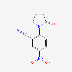 5-Nitro-2-(2-oxopyrrolidin-1-yl)benzonitrile