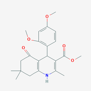 Methyl 4-(2,4-dimethoxyphenyl)-2,7,7-trimethyl-5-oxo-1,4,5,6,7,8-hexahydroquinoline-3-carboxylate