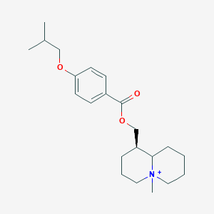 5-Methyl-1-{[4-(2-methylpropoxy)benzoyloxy]methyl}-decahydroquinolizin-5-ium