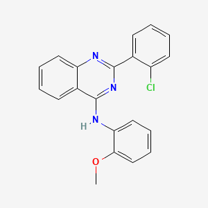 molecular formula C21H16ClN3O B11647808 2-(2-chlorophenyl)-N-(2-methoxyphenyl)quinazolin-4-amine 